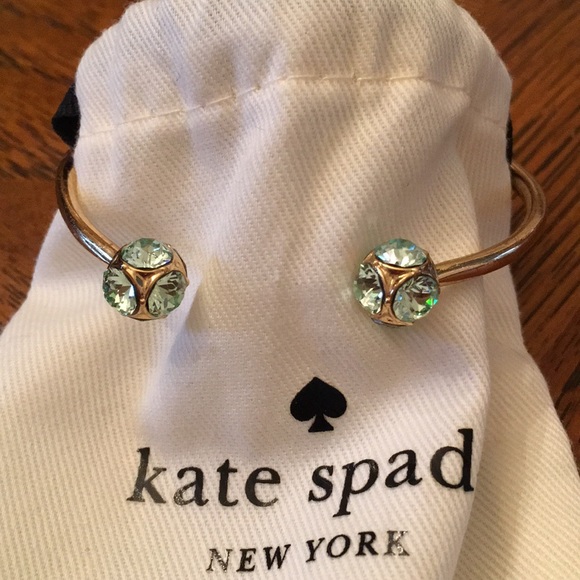 kate spade Jewelry - 🎉HP!🎉 K Spade Lady Marmalade Aqua Crystal Cuff